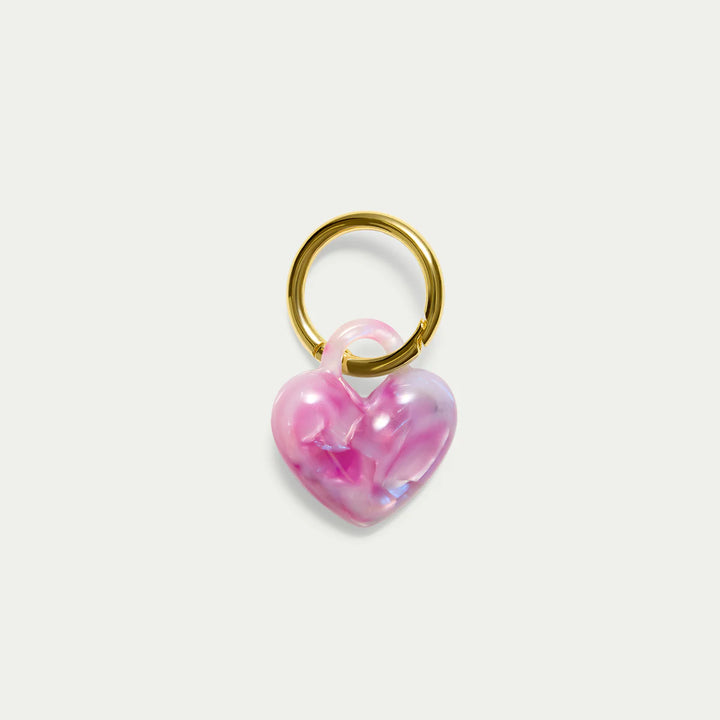 Puffy Heart Key Chain