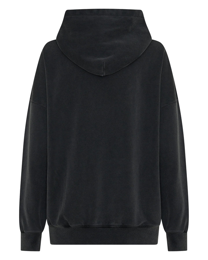 SSaint Logo Acid Wash Hoodie - Black