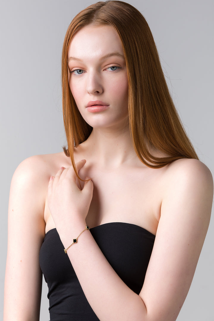 Reign Gold Jet Bracelet