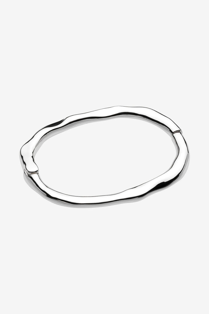 Verity Silver Hinged Bangle