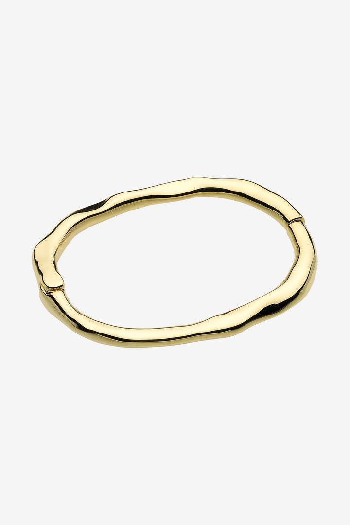 Verity Gold Hinged Bangle