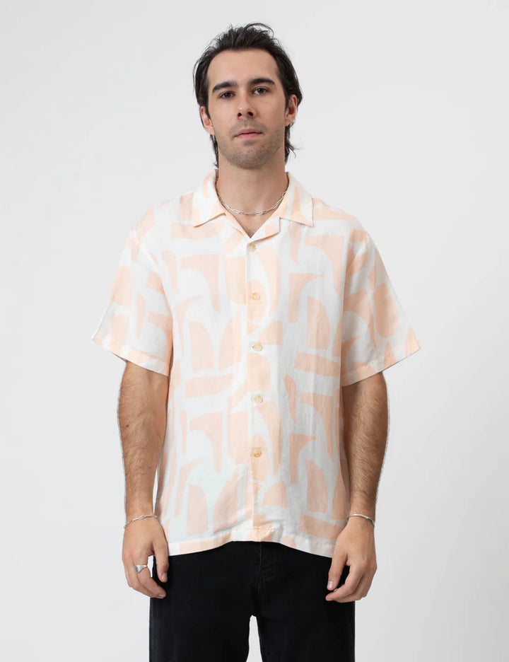 Cuban Short Sleeved - Raybeam Snow Peach