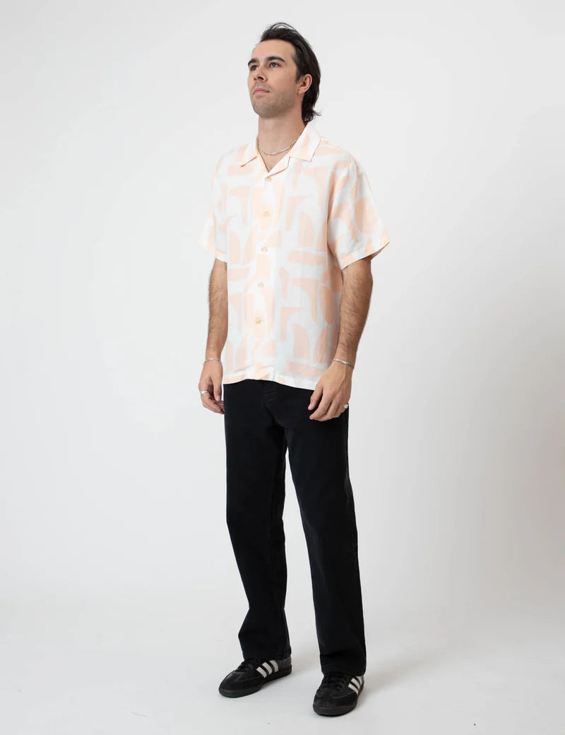 Cuban Short Sleeved - Raybeam Snow Peach
