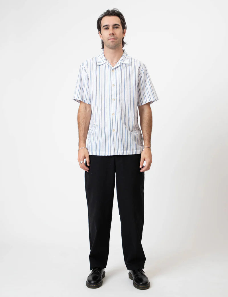 Cuban Short Sleeved - Palm Beach Seersucker