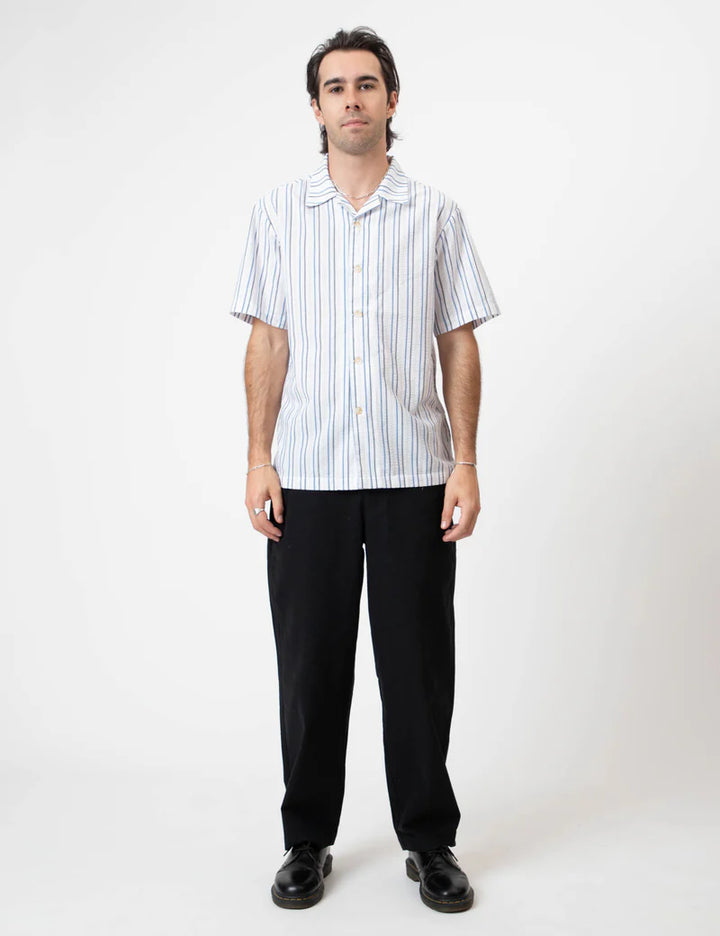 Cuban Short Sleeved - Palm Beach Seersucker