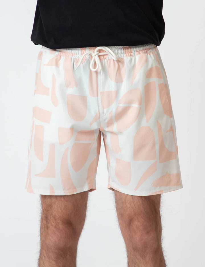 Active Short - Snow Peach Sunburst