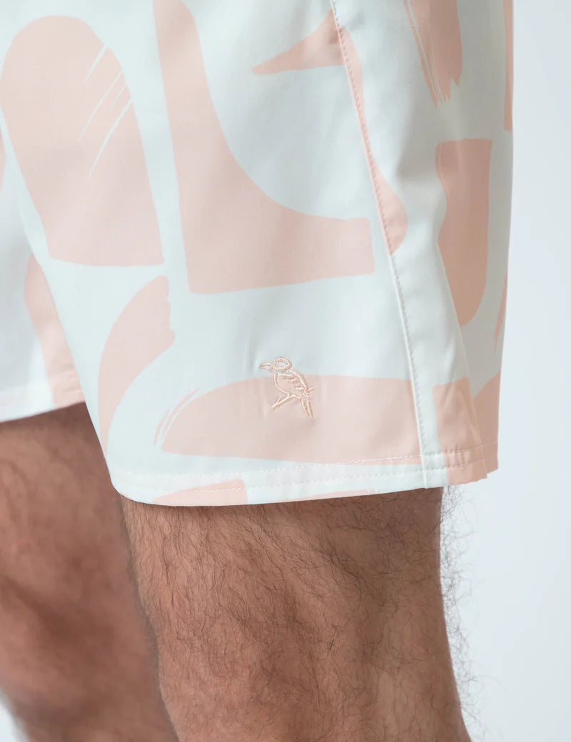 Active Short - Snow Peach Sunburst