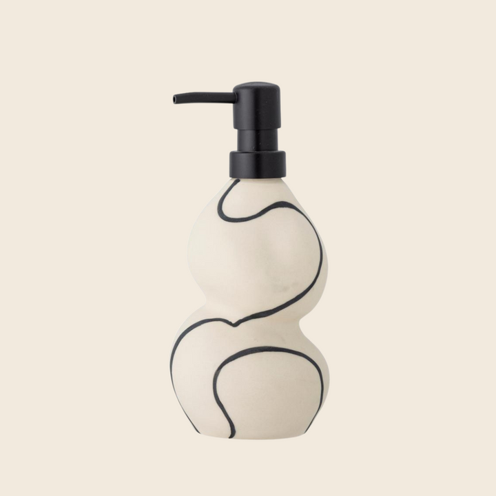 Minna Soap Dispenser - Nature-Stoneware