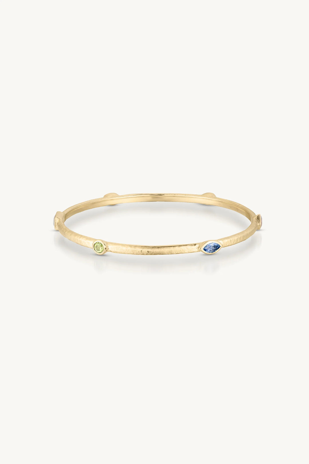 Callista Multi Stone Gold Bangle