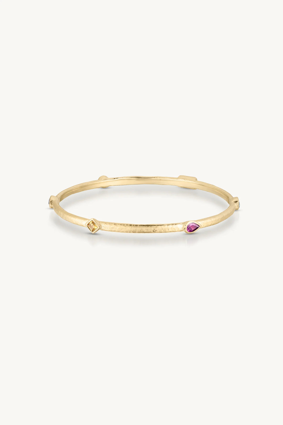Callista Multi Stone Gold Bangle
