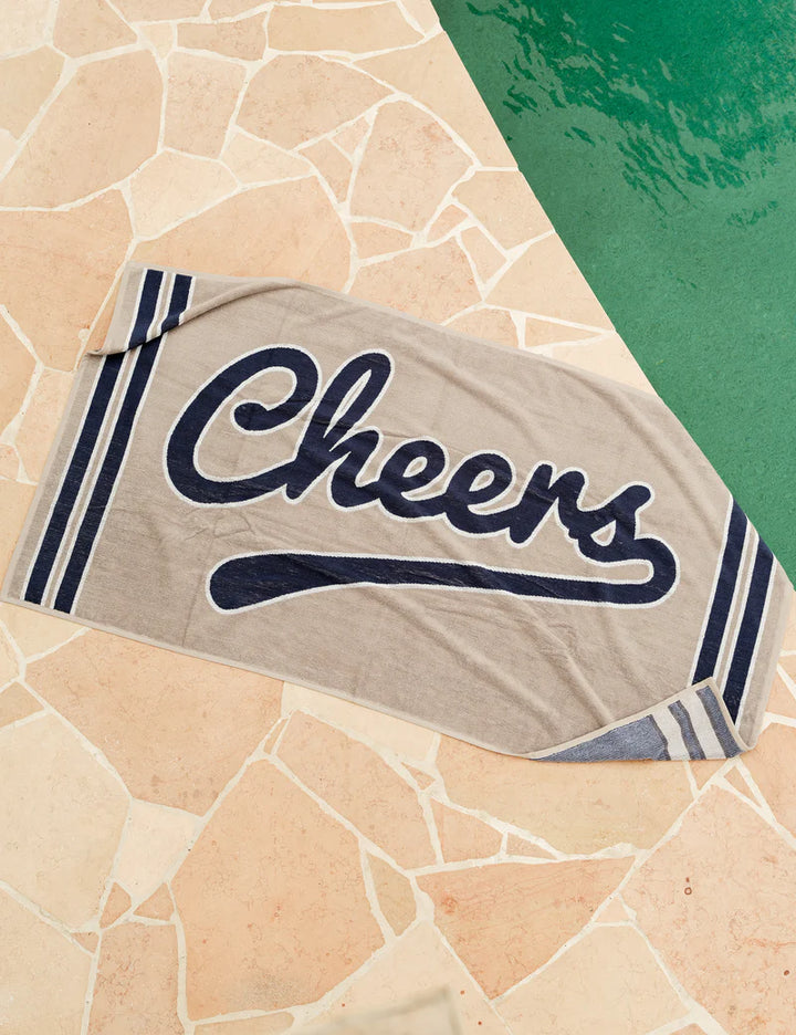 Cheers Large Beach Towel