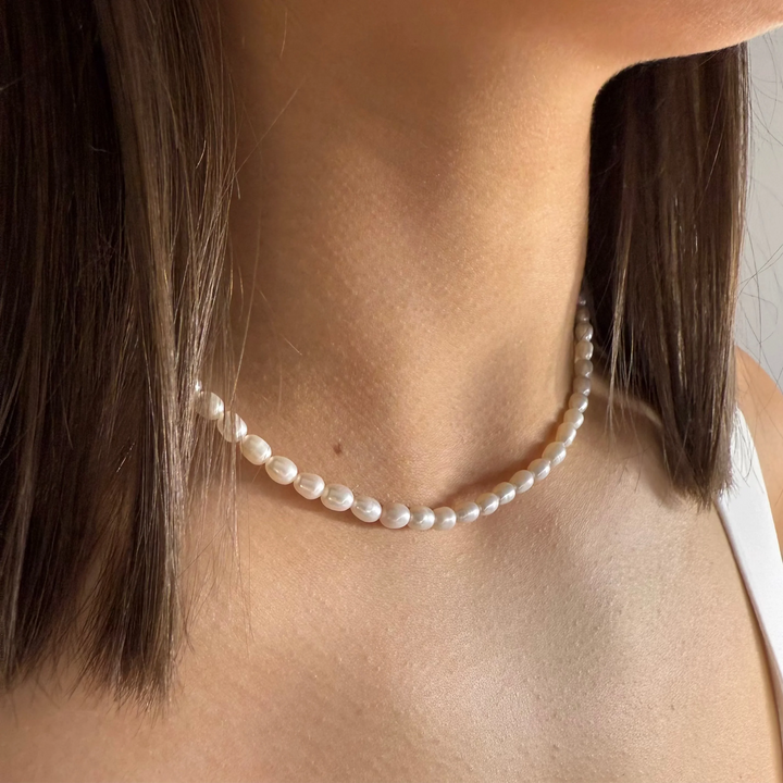 City Lights Pearl Beaded Necklace