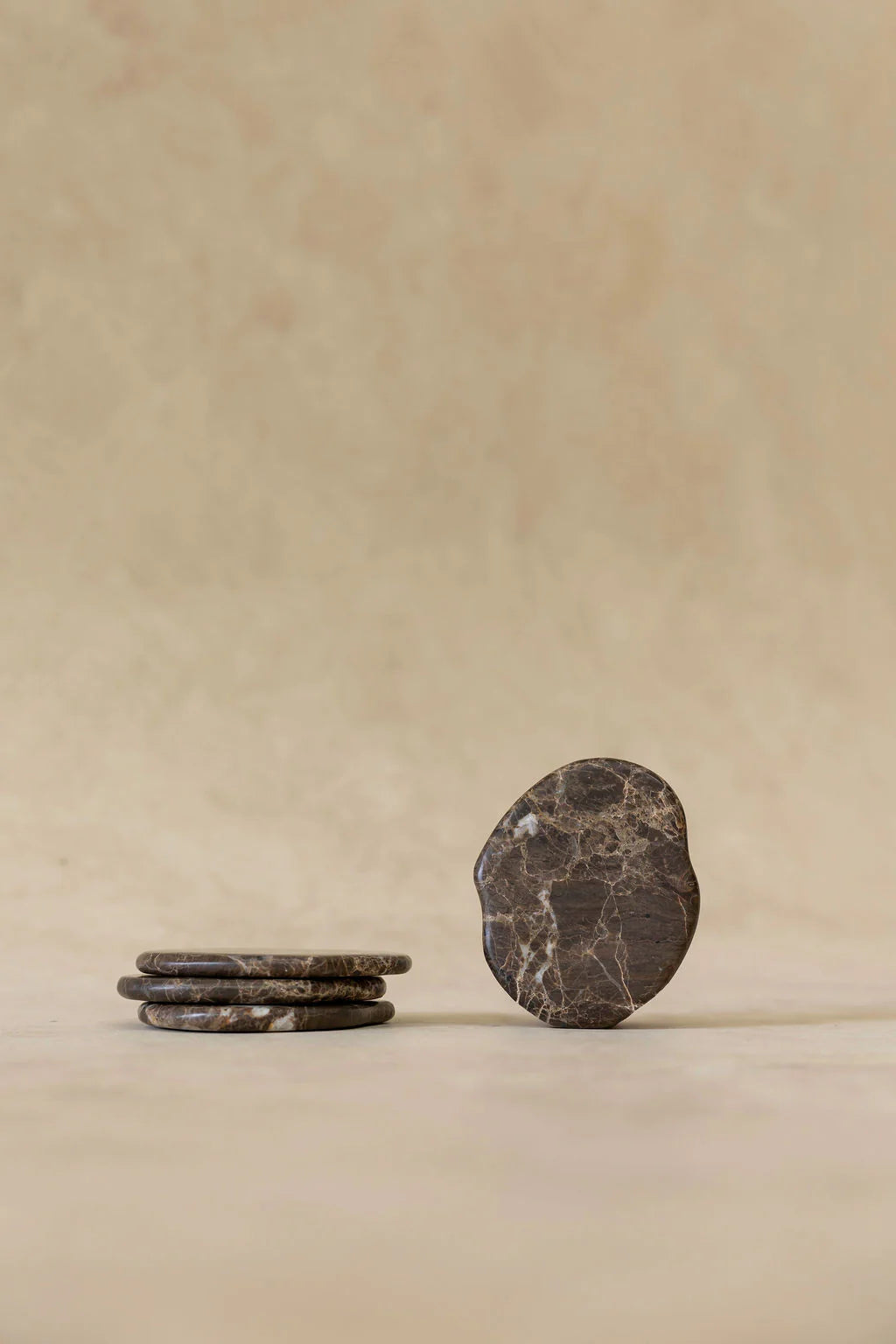 Anchor Stone Coasters Brown Emperador