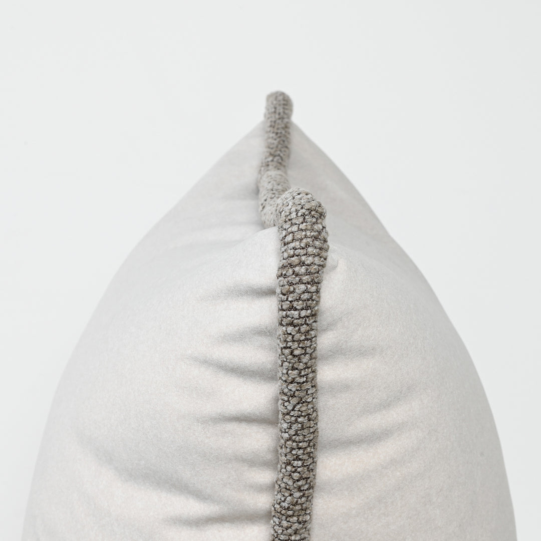 Cappucino Mohair Lumbar Cushion