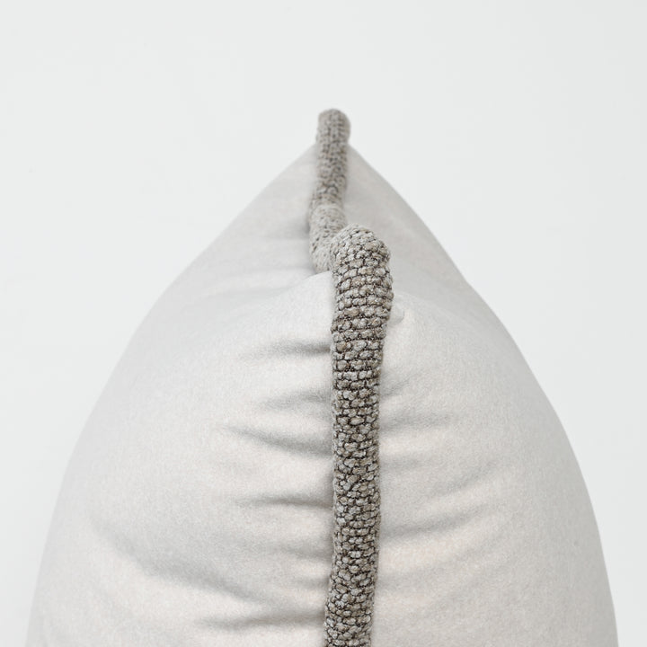 Cappucino Mohair Lumbar Cushion