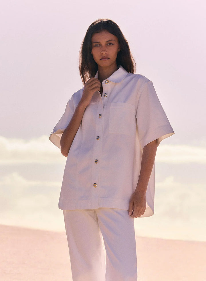 Capilla Denim Shirt - Ivory