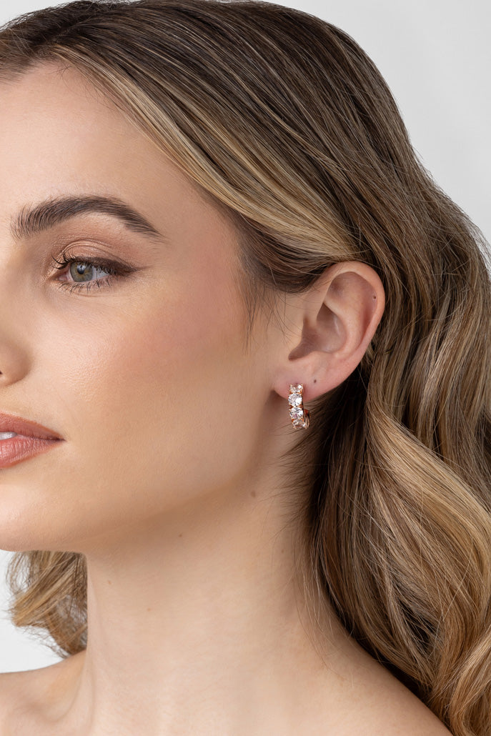 Vittoria Gold CZ Earring