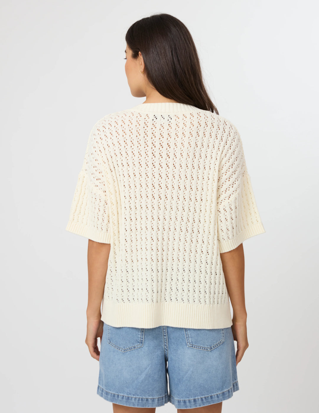Tierra V Neck Knit - Ivory