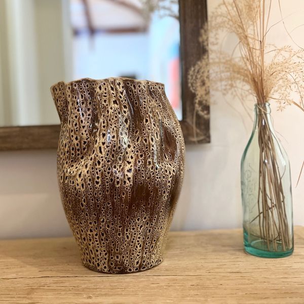 Mode Coli Vase Brown