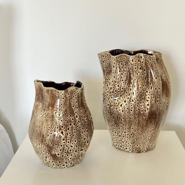 Mode Coli Vase Brown