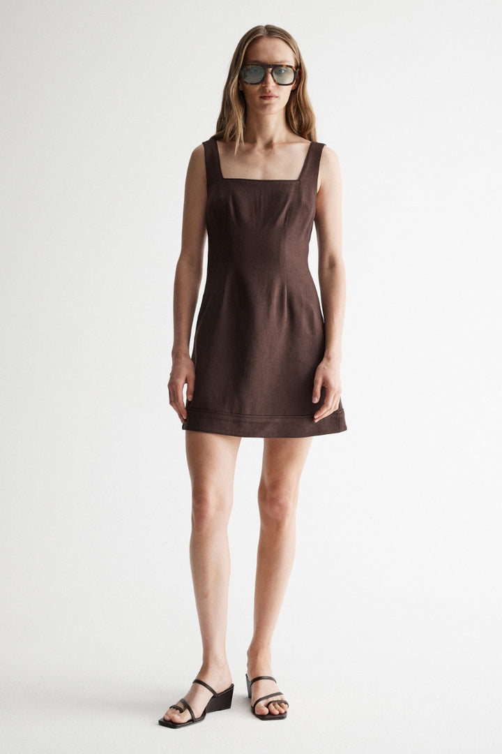 Luccia Dress - Chocolate