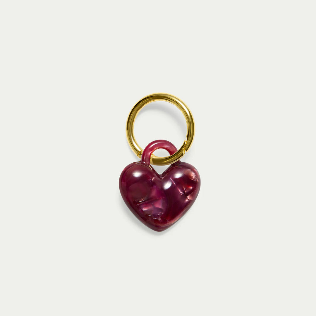Puffy Heart Key Chain