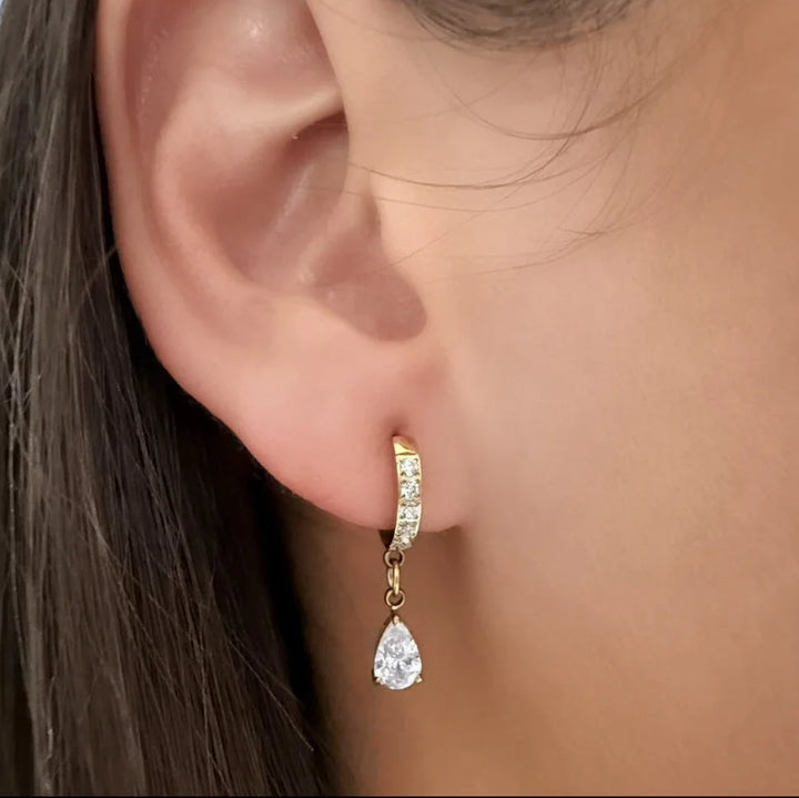 Final Cut Huggie Earrings