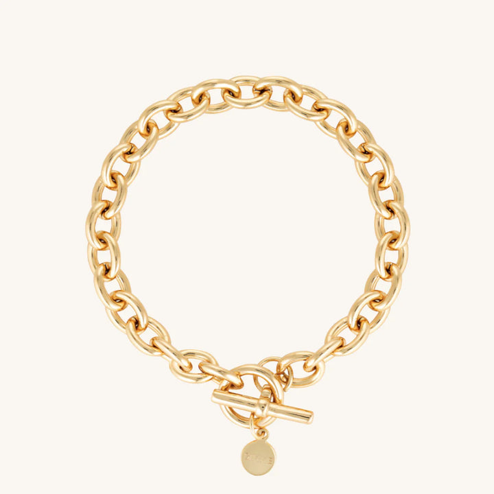 Millie Fob Link Bracelet (Gold)