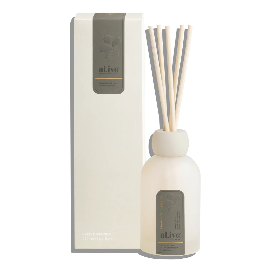 Alive Reed Diffuser- Willow gum & Lemon Myrtle