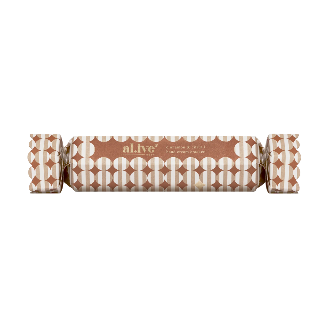Alive Hand Cream Christmas Cracker - Cinnamon and Citrus