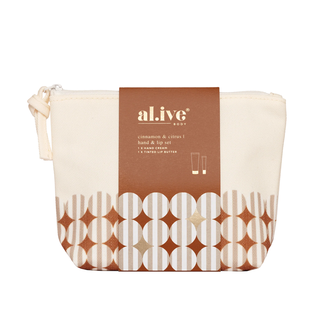 Alive Hand and Lip Set - Cinnamon and Citrus