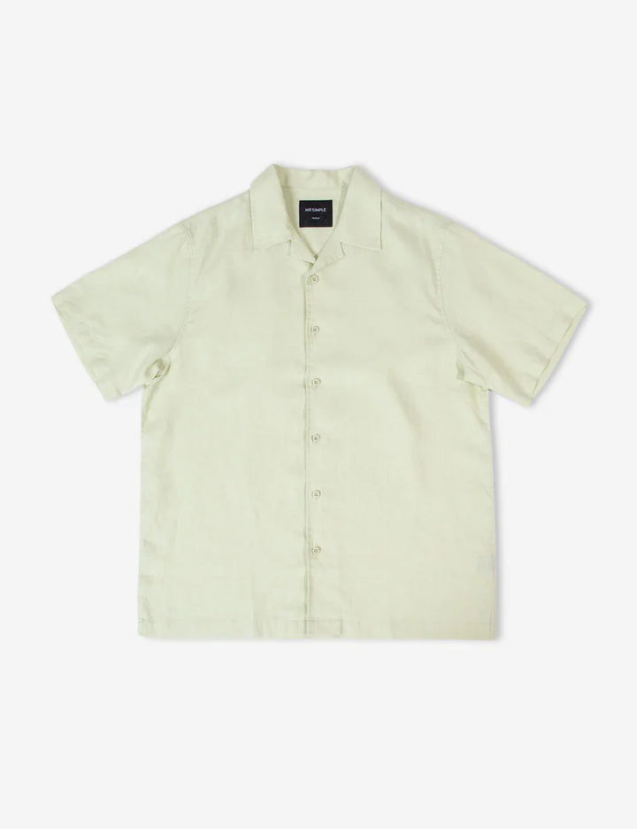 Cuban Linen Short Sleeved - Fog Green