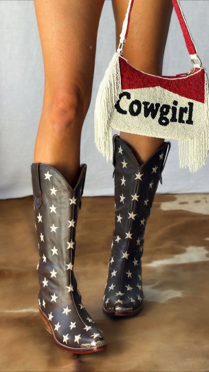 Cowgirl Tassel Beaded Bag