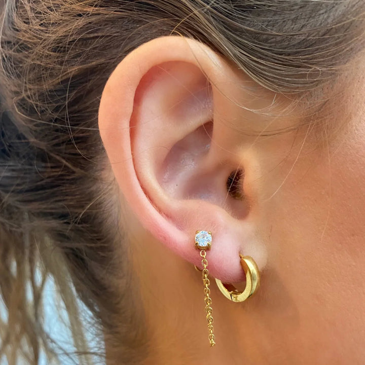 Urban Chain Stud Earring