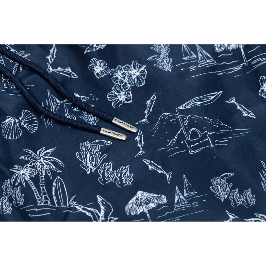 Island Navy Swim Shorts