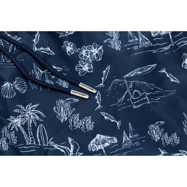 Island Navy Swim Shorts