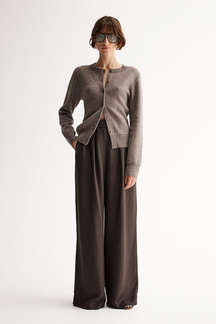 Saschia Knit Cardigan Chocolate