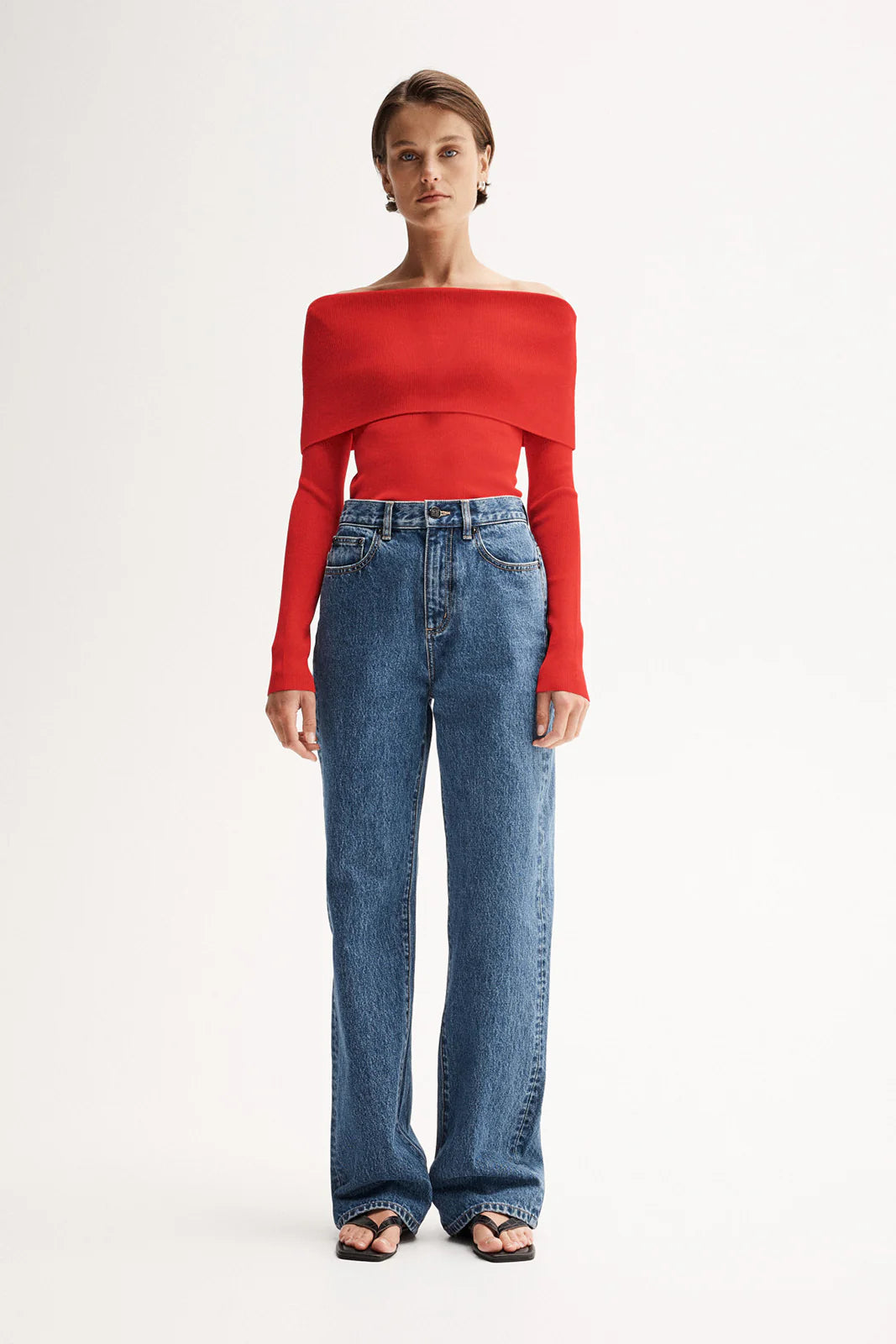 Cobalt Knit Top - Red