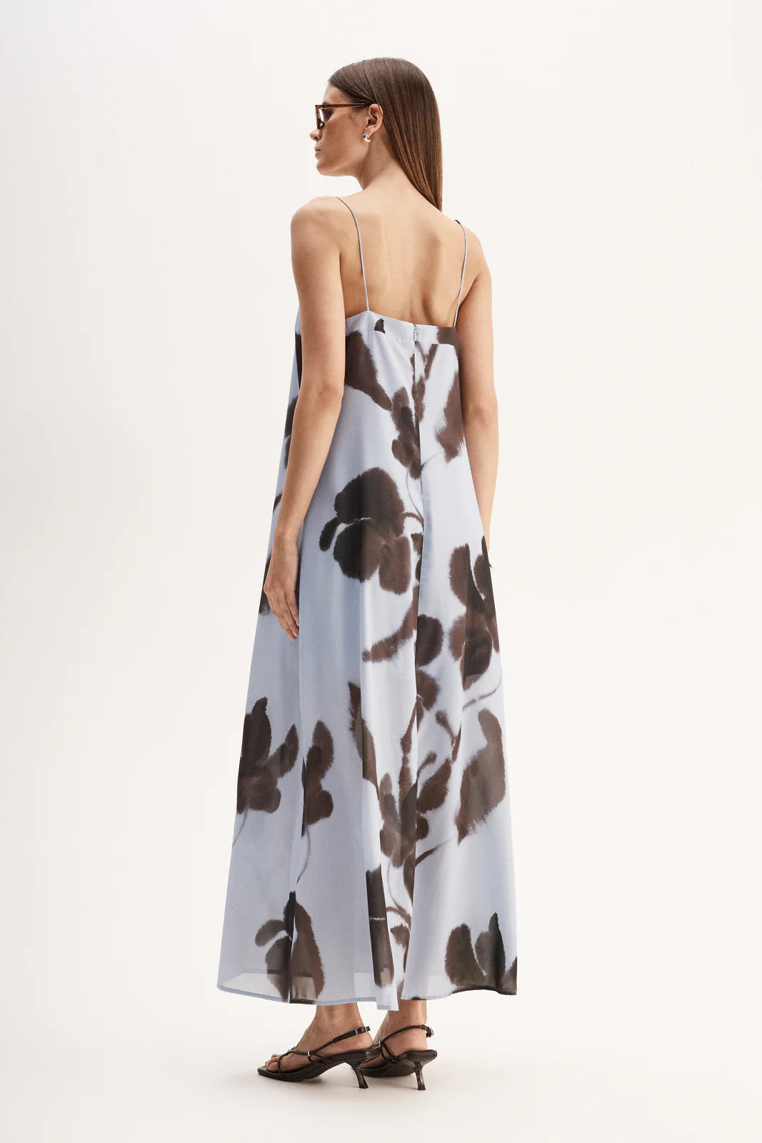 Monet Maxi Dress - Chocolate Floral Print