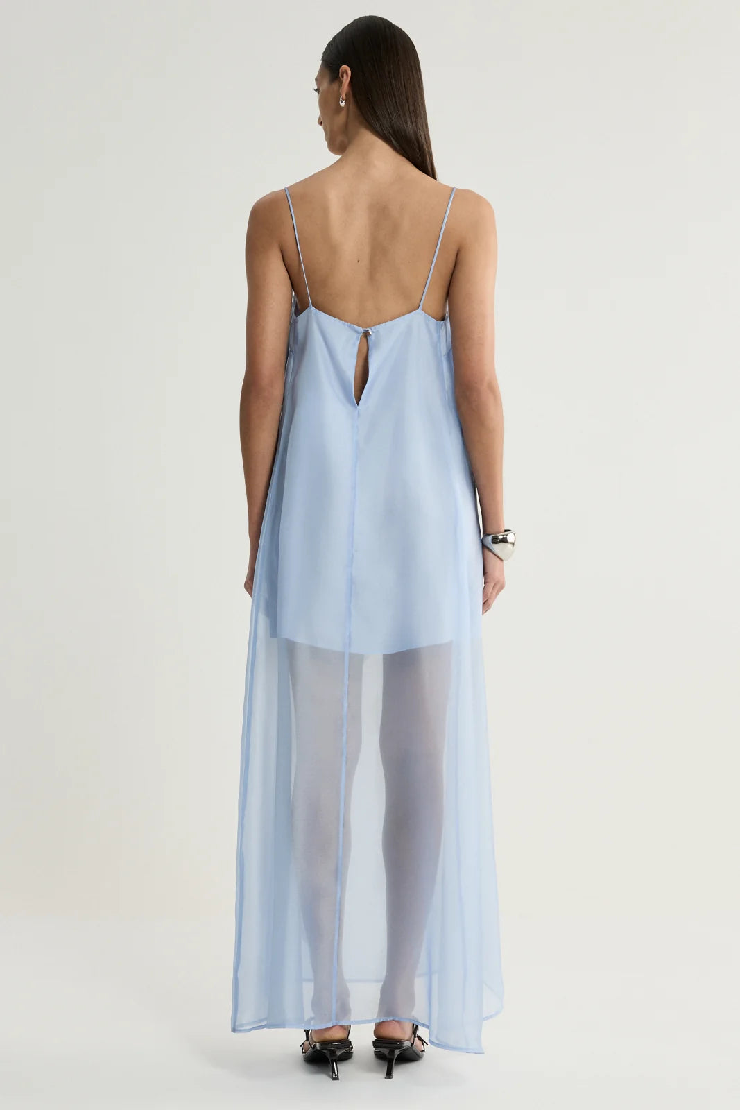 Jade Dress - Blue Floral Print