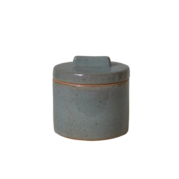 Ketut Ceramic Storage Jar - Dove Green