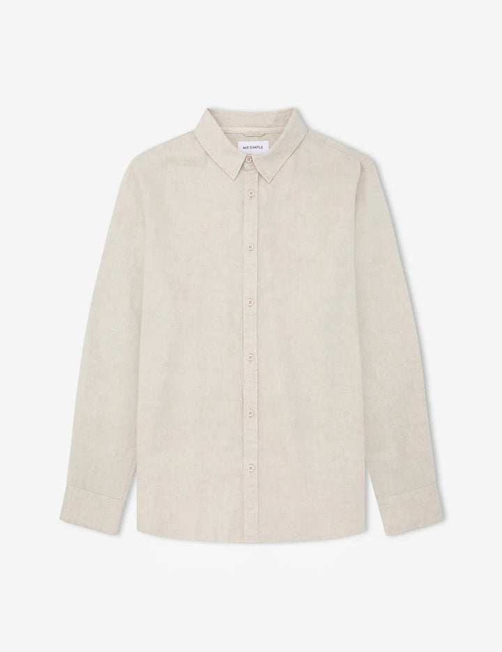 Linen LS Shirt - Natural