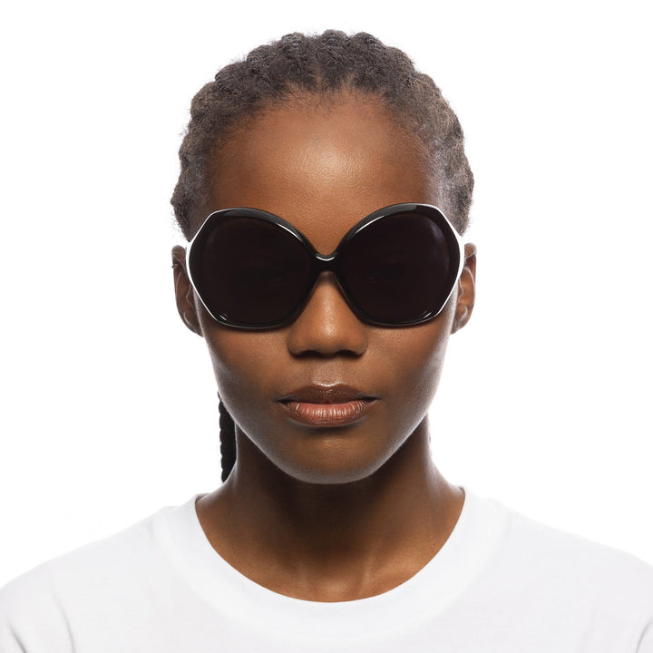 Le Specs Drip Sunglasses in Black