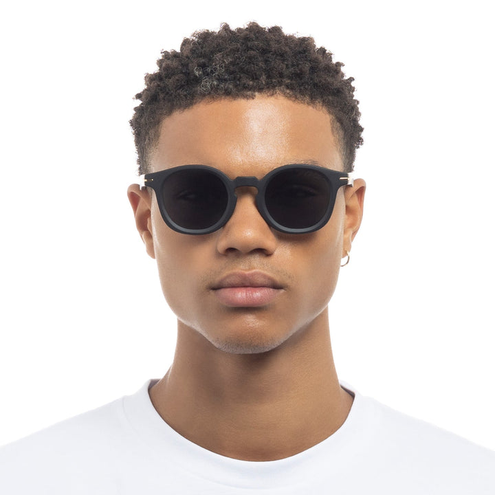 Le Specs Hoodwinked Polarised Sunglasses in Matte Black