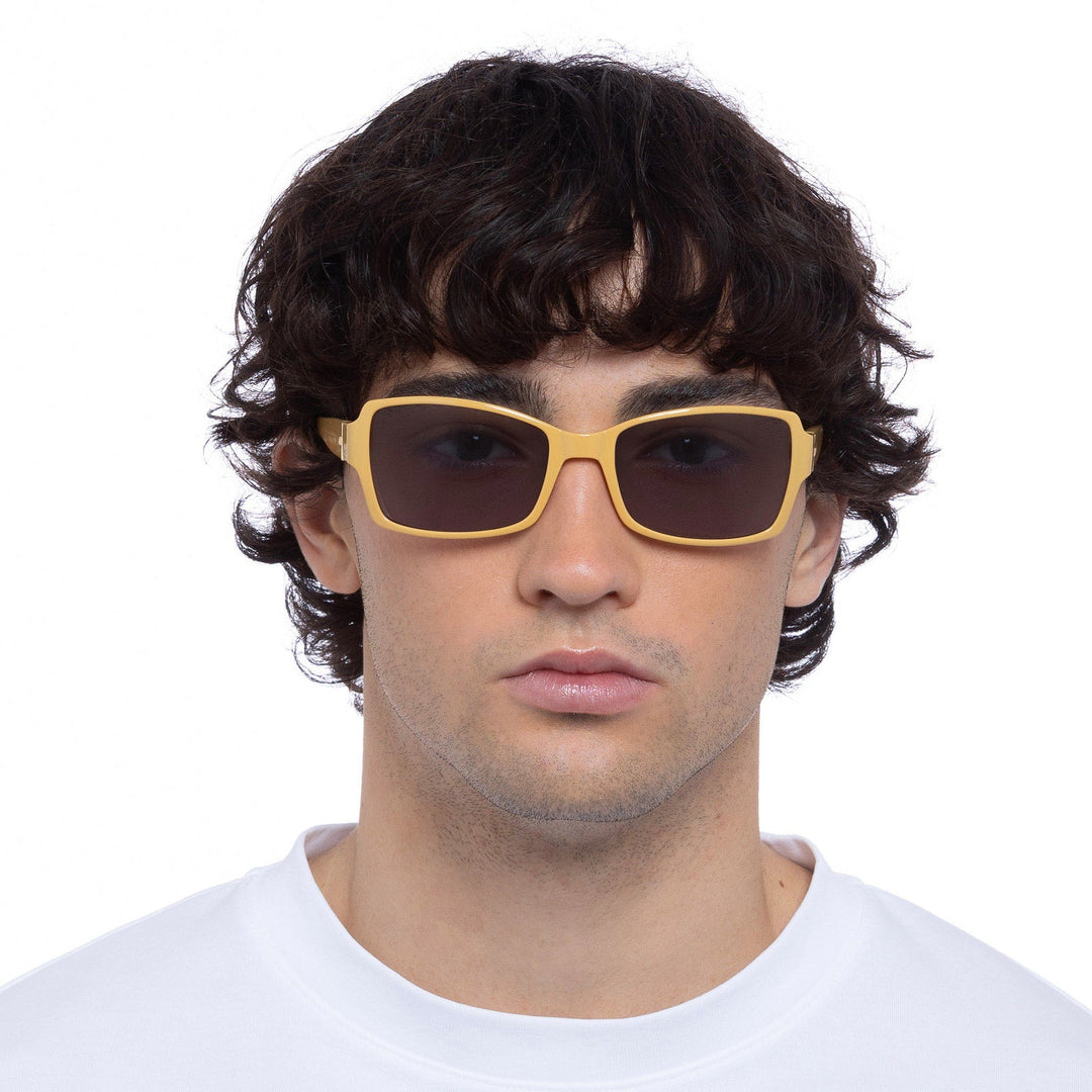 Le Specs Trance Sunglasses in Mustard Putty