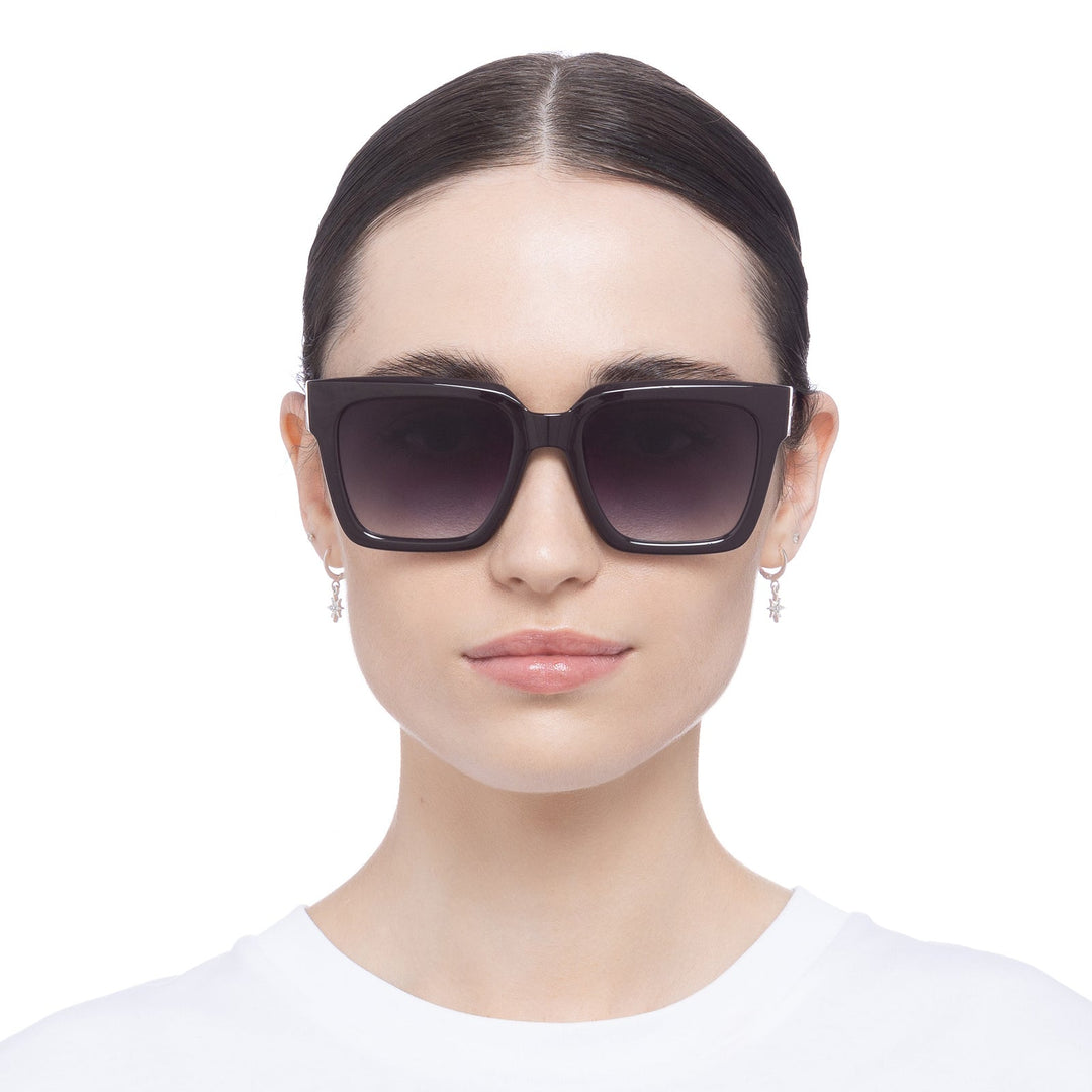 Le Specs Trampler Sunglasses in Burgundy