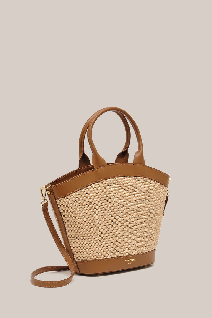 Lee Tan Raffia Basket Bag