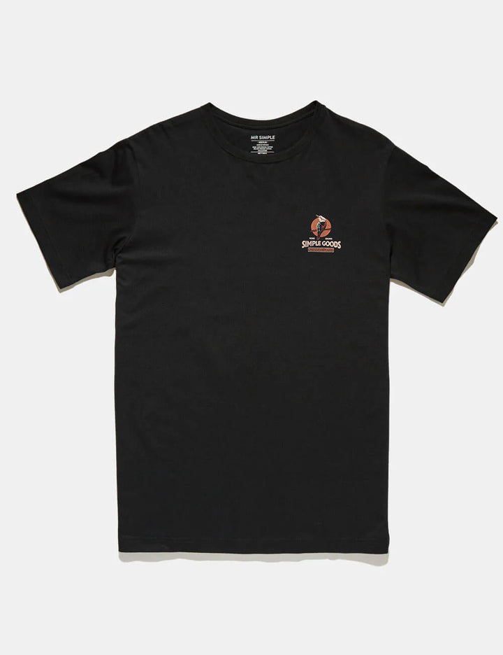 Reginald Print Tee - Kookaburra Tee Black