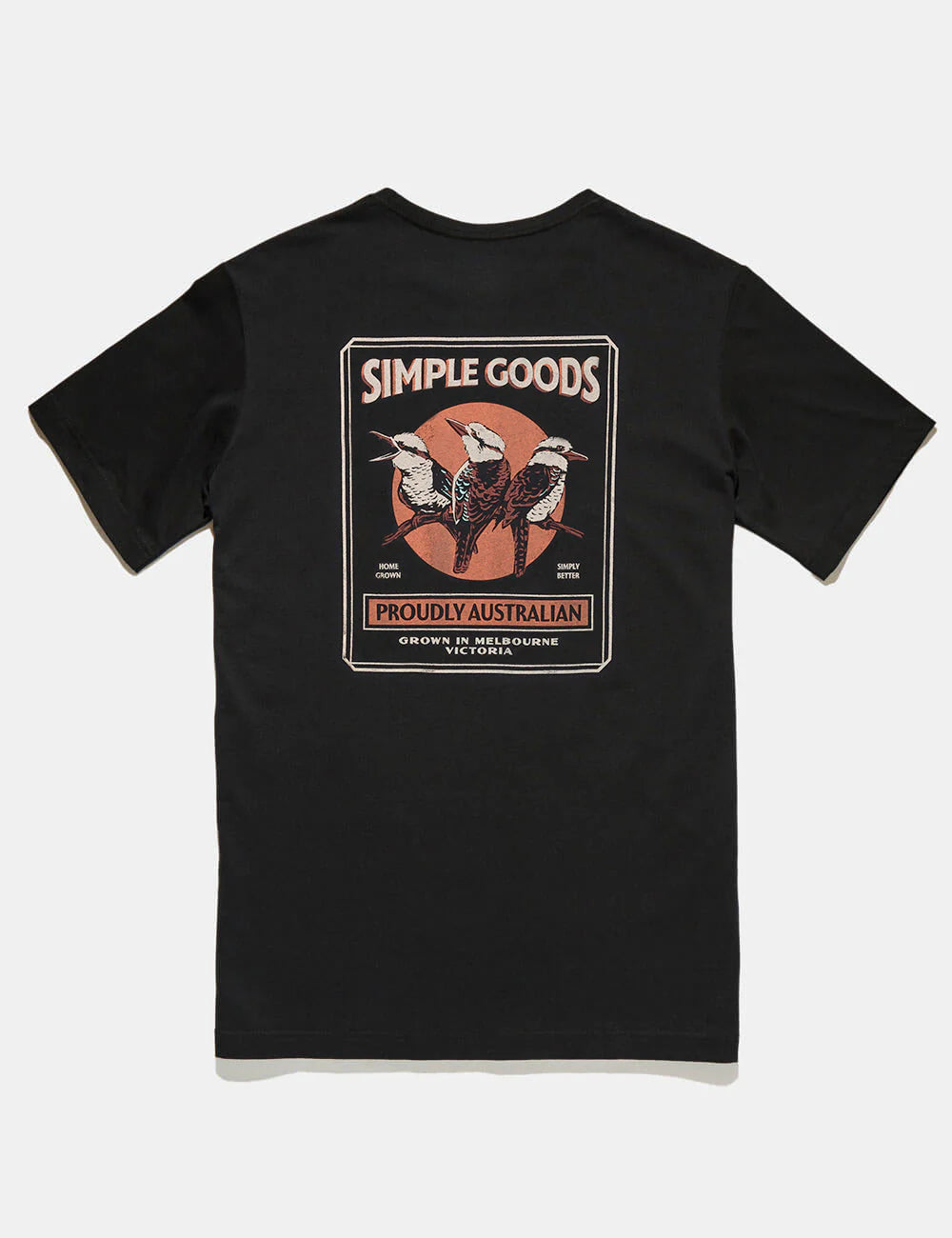 Reginald Print Tee - Kookaburra Tee Black