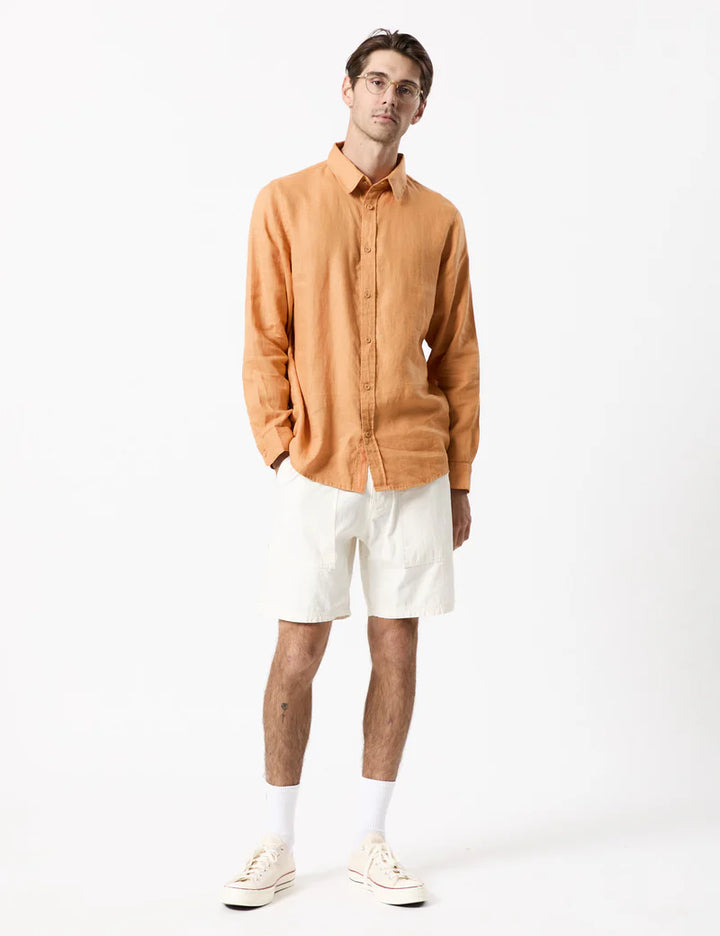 Linen LS Shirt - Bronze